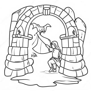Halaman Mewarna Pengembaraan Dungeon Epik 76958-19693