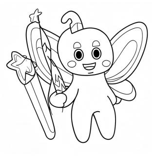 Halaman Mewarna Peri Gigi Dengan Tongkat Ajaib 77115-19822