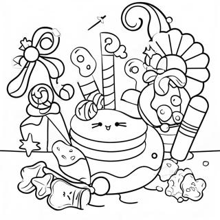 Halaman Mewarna Hidangan Candyland Yang Sedap 77269 19942