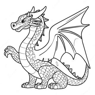 Halaman Mewarna Naga Bersayap Yang Anggun 77862 20394