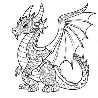 Halaman Mewarna Naga Bersayap Yang Anggun 77862 20396