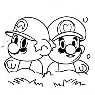 Halaman Mewarna Cappy Dan Mario Dalam Pengembaraan 78068-20550