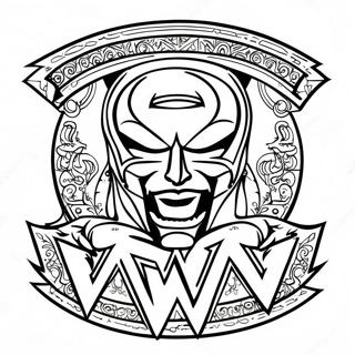 Halaman Mewarna Logo Wwe Yang Berani 78249-20694