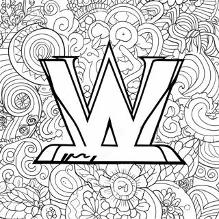 Halaman Mewarna Logo Wwe Yang Berani 78249-20696