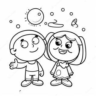 Halaman Mewarna Pengembaraan Magikal Cosmo Dan Wanda 78378 20793