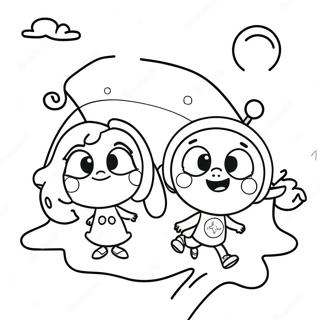 Halaman Mewarna Pengembaraan Magikal Cosmo Dan Wanda 78378 20796