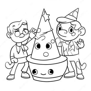 Halaman Mewarna Parti Seronok Ibu Bapa Yang Agak Pelik 78379 20798