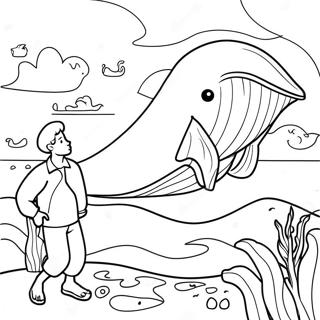 Halaman Mewarna Jonah Dan Ikan Paus 78634-20988
