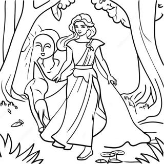 Diana Dan Roma Di Hutan Ajaib Halaman Mewarna 79153 21399