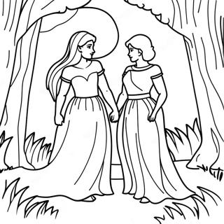 Diana Dan Roma Di Hutan Ajaib Halaman Mewarna 79153 21400