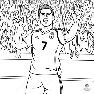 Cristiano Ronaldo Merayakan Gol Halaman Mewarna 7936-830