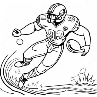 Halaman Mewarna Pemain Miami Dolphins Dalam Aksi 79539-21693