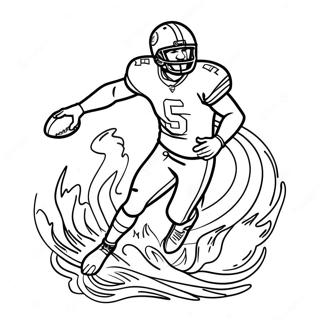 Halaman Mewarna Pemain Miami Dolphins Dalam Aksi 79539-21695