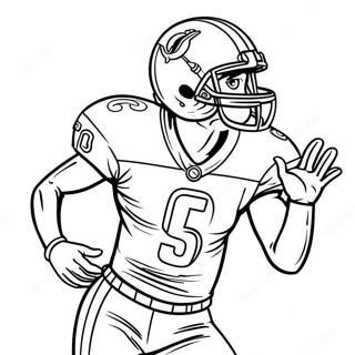 Halaman Mewarna Pemain Miami Dolphins Dalam Aksi 79539-21696