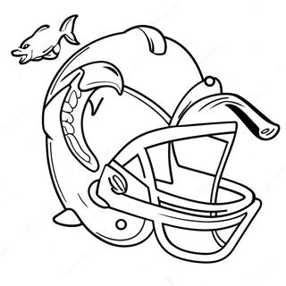 Halaman Mewarna Maskot Miami Dolphins 79541-21701