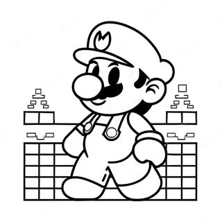 Gambar Mewarna Mario 8 Bit 80155-22154