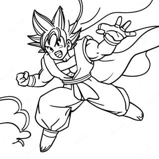 Goku Terbang Dengan Nimbus Halaman Mewarna 8027-2593