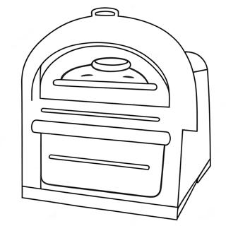 Ketuhar Dengan Pintu Terbuka Halaman Mewarna 80443-22390