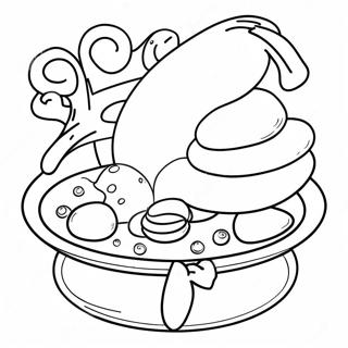 Telur Hijau Dan Ham Yang Ceria Halaman Mewarna 80467-22408