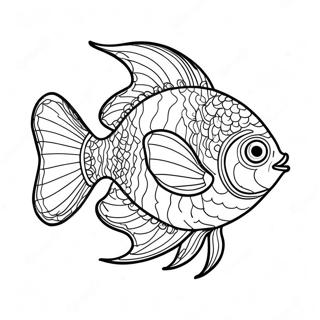 Halaman Mewarna Ikan Tropika Berwarna Warni Di Bawah Laut 80544 22471