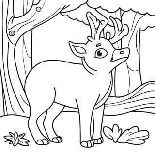 Halaman Mewarna Haiwan Hutan Yang Megah 80568-22487