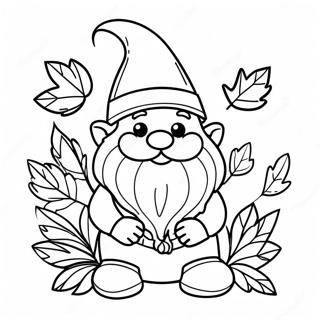 Gnome Musim Luruh Halaman Mewarna