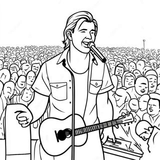 Morgan Wallen Halaman Mewarna