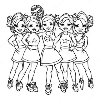 Halaman Mewarna Cheerleaders Super Bowl 2024 80876-22726