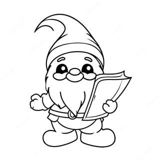 Gnome Valentine Halaman Mewarna