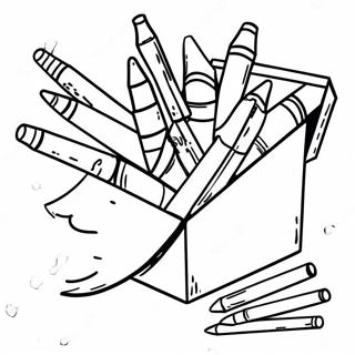 Halaman Mewarna Kotak Krayon Yang Fantasi 81571-23266