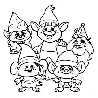 Trolls World Tour Halaman Mewarna