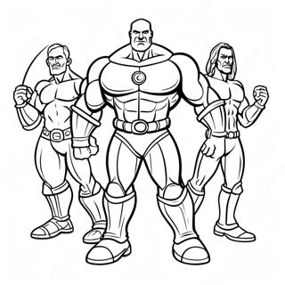 Halaman Mewarna Titan Speakerman Bersama Kawan Kawan 81828 23461