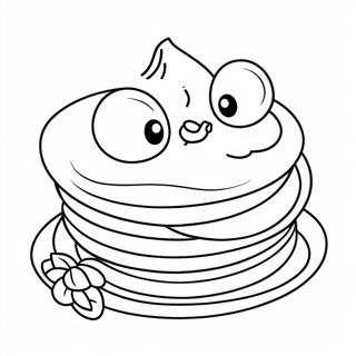 Halaman Mewarna Pancake Kartun Comel 82139 23710