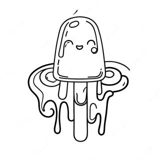 Halaman Mewarna Ais Krim Yang Meleleh 82471-23989