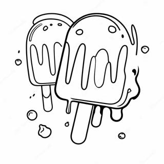 Halaman Mewarna Ais Krim Yang Meleleh 82471-23990