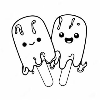 Halaman Mewarna Ais Krim Yang Meleleh 82471-23991