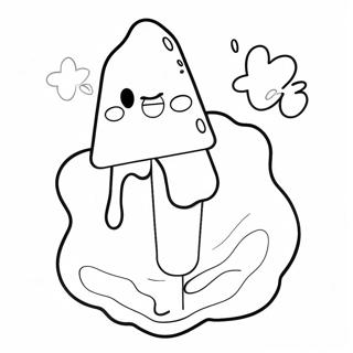 Halaman Mewarna Ais Krim Yang Meleleh 82471-23992