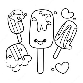 Halaman Mewarna Ais Krim Pelangi 82472 23996