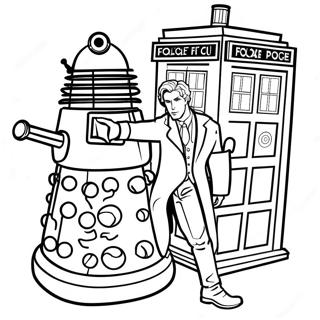 Halaman Mewarna Dr Who Yang Mengembara 82700-24167