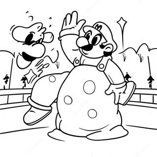 Mario Krismas Halaman Mewarna