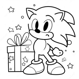 Halaman Mewarna Krismas Sonic 83010-24401