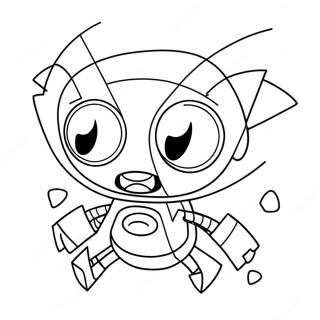 Halaman Mewarna Invader Zim 83061-24442