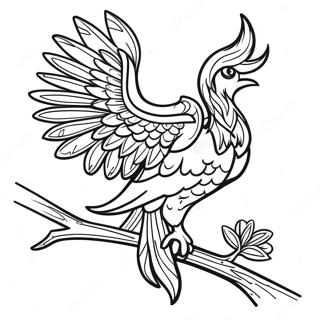 Phoenix Halaman Mewarna