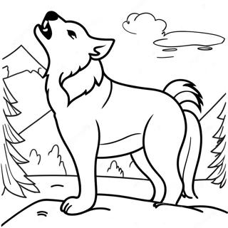 Serigala Menghuru Hara Yang Megah Halaman Mewarna 83342 24667