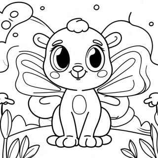 Halaman Mewarna Nooroo Si Kwami Kupu Kupu 84062 25234