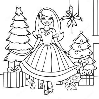 Gambar Mewarna Barbie Krismas 84572-25628