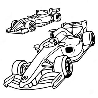 Halaman Mewarna Kereta Perlumbaan F1 Pantas 84649-25689