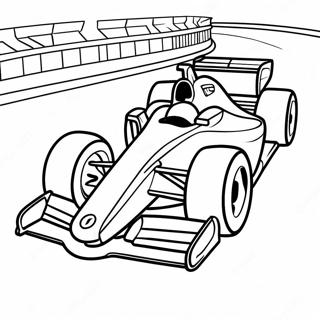 Halaman Mewarna Kereta Perlumbaan F1 Pantas 84649-25692