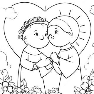 Halaman Mewarna Valentine Agama 84751-25768