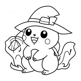 Halaman Mewarna Pokemon Halloween 84929-25990